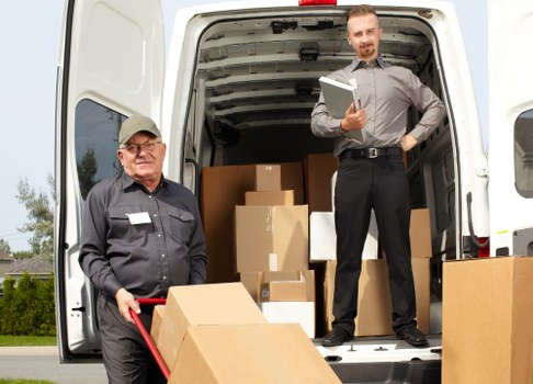 Man and van service loading furniture in Finsbury Park