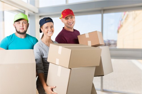 Local office relocation logistics in a busy Finsbury Park area