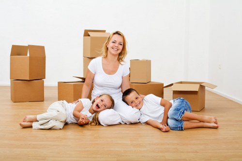 Careful packing and wrapping of fragile items for a Finsbury Park move